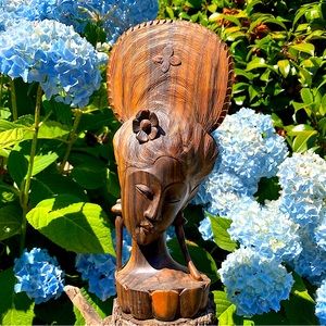 Bali Carved Bust
